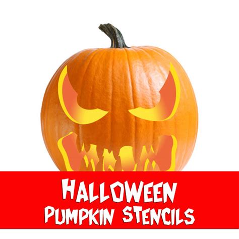 Scary Pumpkin Stencils Pumpkin Face Patterns