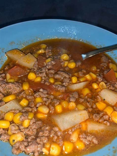Mexican Soup In 2020 Meat And Potatoes Recipes Soup With Ground Beef