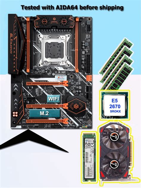 Pc Assembly Huananzhi Deluxe X79 Gaming Motherboard Set Cpu Xeon E5