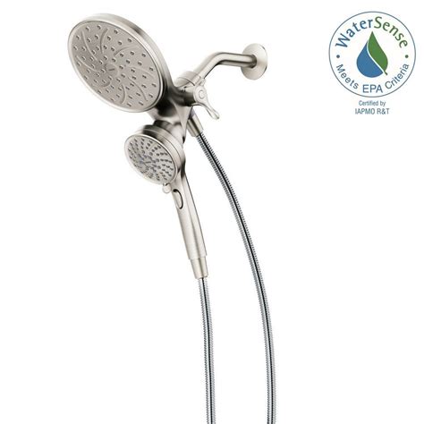 Moen 3867 hand shower 243 spa trim kit & 3330 3 function shower valve combo new. MOEN Attract 6-Spray Hand Shower and Shower Head Combo Kit ...