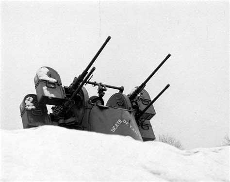 Us M45 Quadmount “meat Chopper” With Its Four 50 Cal M2 Browning