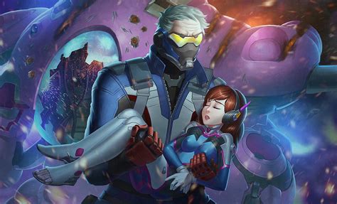 Soldier76 And Dva By Papillonstudio On Deviantart