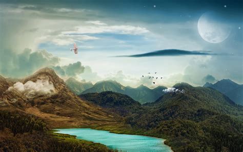 Free Images Landscape Nature Cloud Sky Night Morning Hill Lake