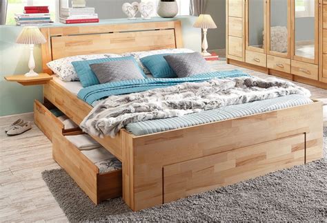 Bett mit stauraum 180x200 massivholz. Home affaire Massivholzbett, Aus FSC® zertifizierter ...