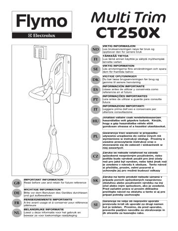 Flymo MULTITRIM CT250X Uživatelský manuál | Manualzz