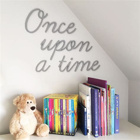 Maybe you would like to learn more about one of these? Once Upon A Time Wall Sign - Fairytale Nursery Decor ...