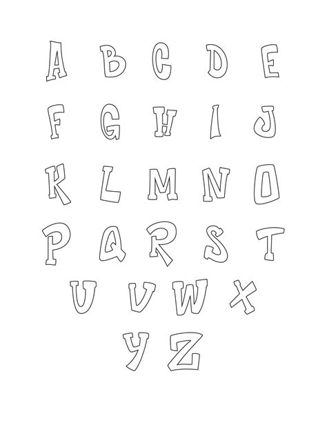 Free Printable Graffiti Alphabet Letters Printable Templates