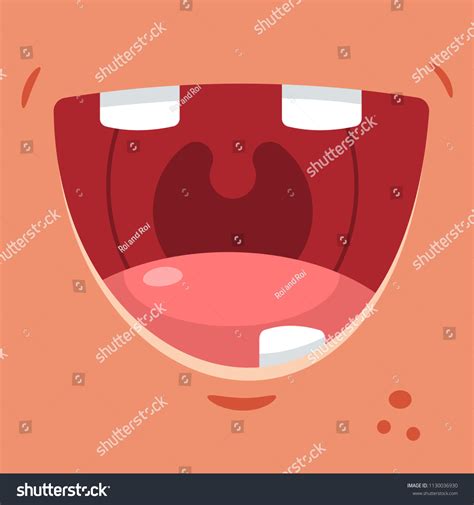 Toothless Smile Vector Cartoon Flat Illustration Stock Vector Royalty