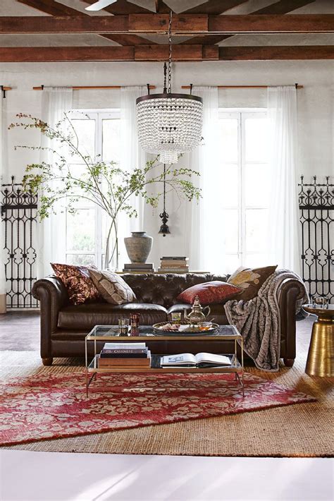Stunning Global Bohemian Living Room Decors Idea 19 Pottery Barn