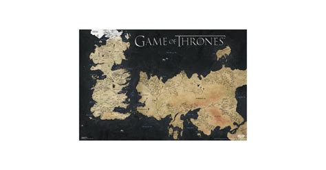 Westeros Essos Map Poster Game Of Thrones Ts Popsugar