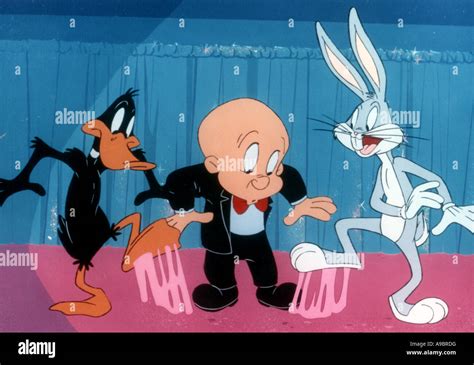 Elmer Fudd Warner Cartoon Figur Hier Mit Bugs Bunny Und Daffy Duck
