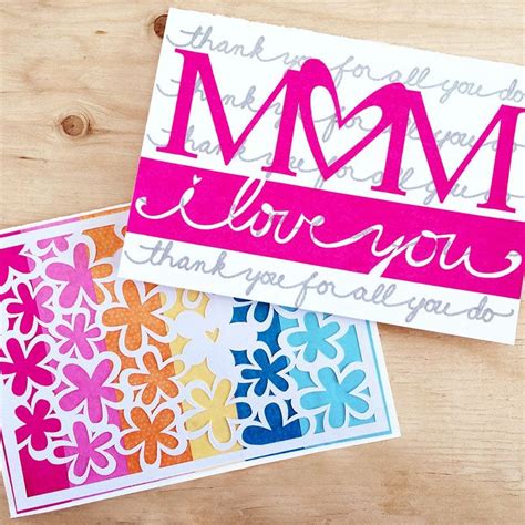 With patterned paper, a few embellishments, and a little creativity this printable is the perfect handmade mother's day card idea for kids; Easy Mother's Day Cards to Make with Your Cricut | Mothers ...