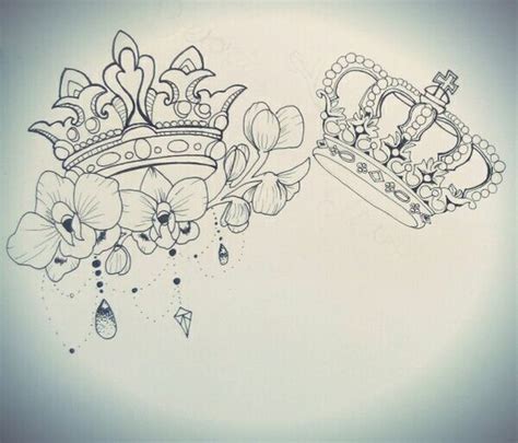16 Best Ideas Of King And Queen Tattoos Queen Tattoo Crown Tattoo Design Tattoo Drawings