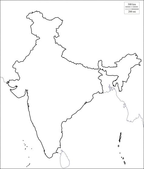 Map Of India Blank Printable Printable Maps