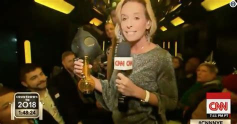 Cnn Reporter Celebrates New Years Eve And Legal Recreational Pot By Lighting Revelers Bong