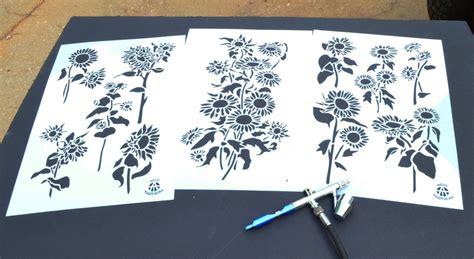 Flower Stencils 5 Pack For Wall Decore Painting Crafts Art Model Tattoo