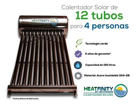 Calentador Solar Skypower Premium 24 Tubos 275 Litros Meses Mercado Libre