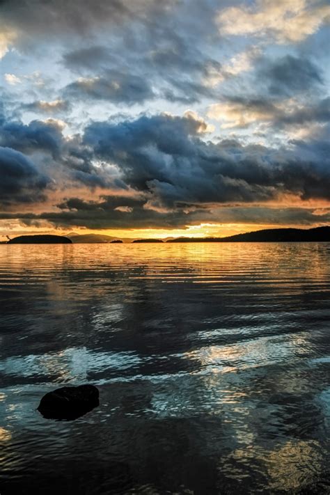 Samish Island Sunset 4 Hdr North Western Images Photos By Andy Porter