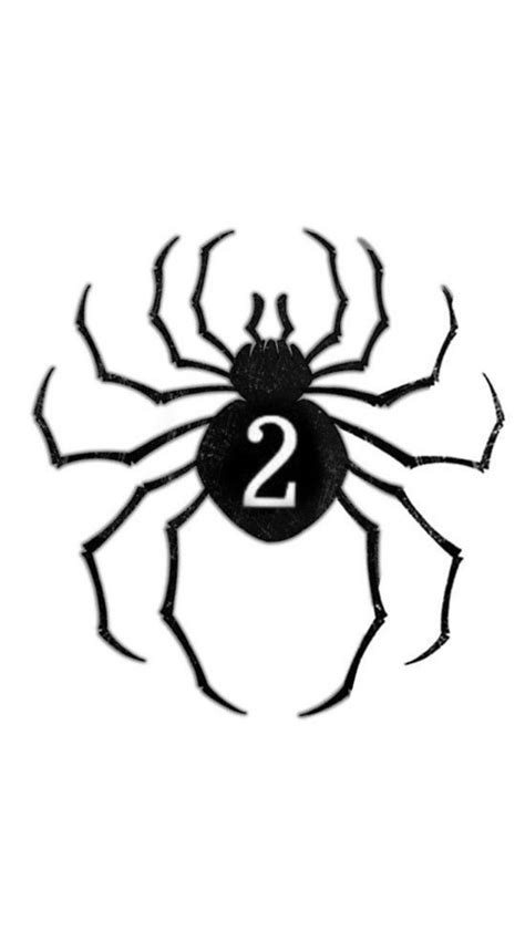A Spider With The Number Two On Its Back