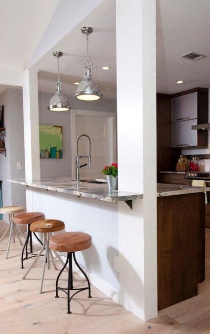 Semi Open Kitchen And Living Room Half Walls 32 Ideas Kitchen