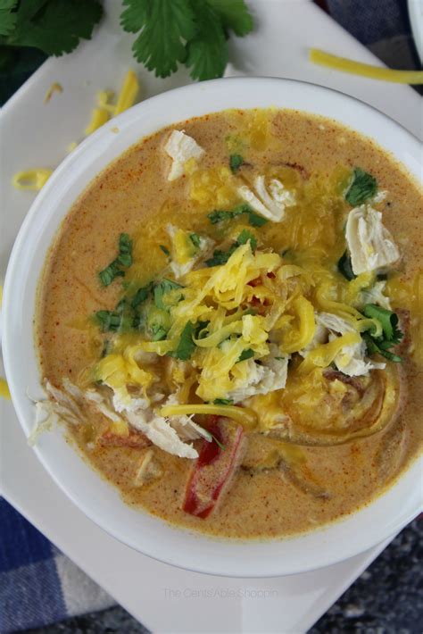 I recommend using boneless, skinless chicken thighs, because they're very juicy, but still easy to work. Instant Pot Cheesy Chicken Enchilada Soup
