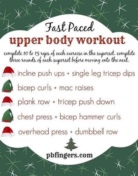 Fast Paced Upper Body Workout Peanut Butter Fingers Upper Body