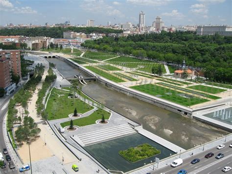 Madrid Rio Manzanares Lineal Park Pictures Arquitectura