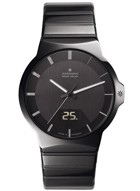 Junghans Funk Solar Herrenuhr Force Keramik 018113344