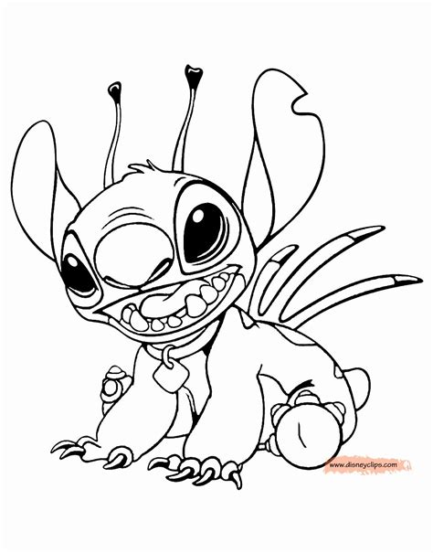 Printable coloring pages of stitch from disney's lilo and stitch eating ice cream, playing the ukulele, standing on his head, growling, crawling, etc. Disney Coloring Pages Stitch Inspirational Of Stitch ...