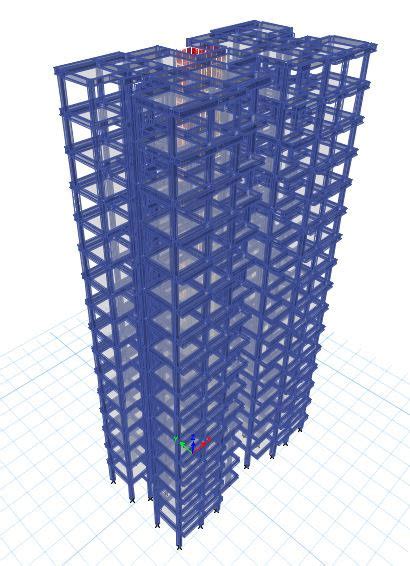 3d View Of Rcc And Composite Framed Structures Download Scientific
