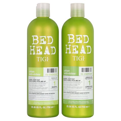 TIGI Bed Head Shampoo Conditioner Re Energize Set 25 36 OZ Ea