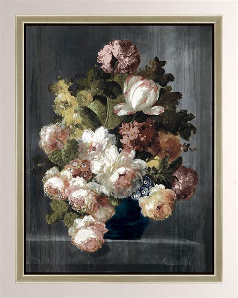 Vintage Floral II Giclee Canvas Art Neiman Marcus
