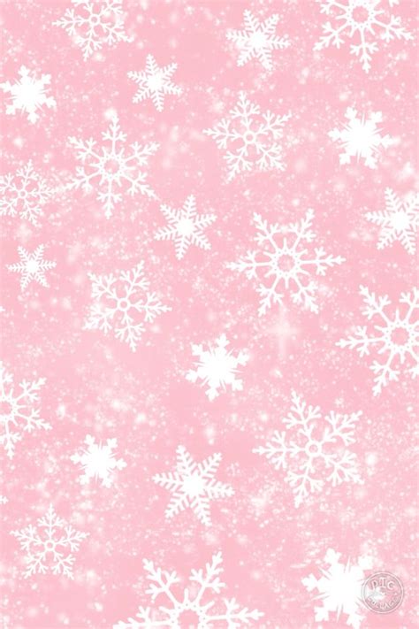 Cute Pink Snow Wallpaper Snowflake Wallpaper Wallpaper Iphone