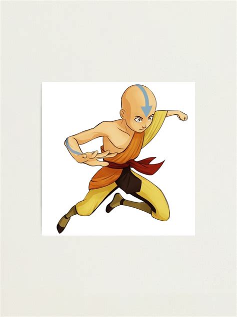 Avatar The Last Airbender Aang Photographic Print By Kirart Redbubble