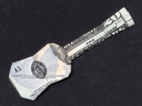 Money Origami Guitar Ukulele Made With 20 Bill Money Origami