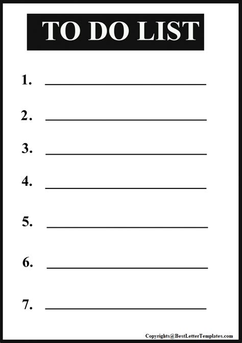 Free Daily Task And Sample To Do List Template Pdf