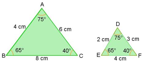 Semelhança De Triângulos Geometria Matemática Infoescola
