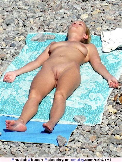 Nudist Beach Sleeping Tanning Shaved Exposed Outdoor Smutty Com