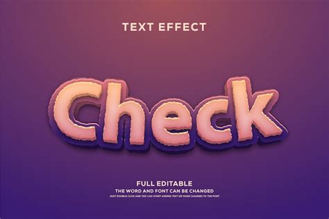 Premium Vector Text Style Editable Font Effect