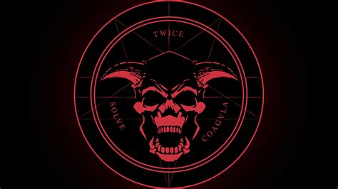 Skull Demon Latin Horned Pentagram Satanism Devils Satanic Evil Doom Game Wallpaper And Background