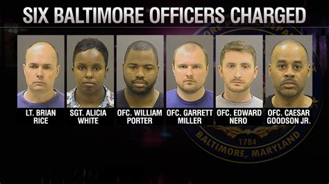 6 Baltimore Police Officers Surrender After Being Charged In Freddie Grays Death Ktla