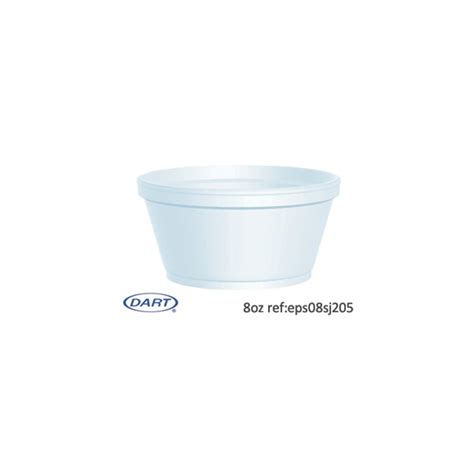 Disposable food and drink containers. Dart Polystyrene Food Containers - 4oz, 8oz or 12oz Containers