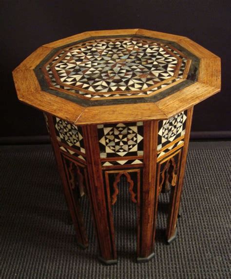 A Mother Of Pearl And Hardwood Inlaid Table In Misc