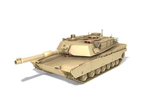 Usa M1 Abrams Tank Free 3d Model Max Vray Open3dmodel 123400