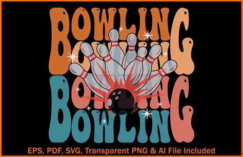 Bowling Retro Wavy Svg T Shirts Design Graphic By Prantoart Creative Fabrica