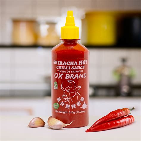 Ox Sriracha Hot Chili Sauce 18oz 515g Mishima Foods Usa