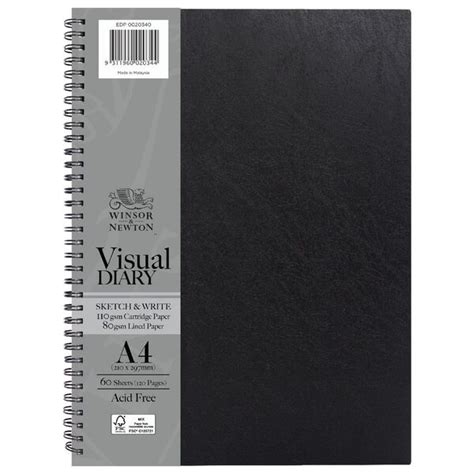 Winsor And Newton A4 Sketch And Write Visual Art Diary 120 Sheets Officeworks