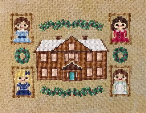 Little Women Cross Stitch Pattern Literature Inspired Pdf Etsy