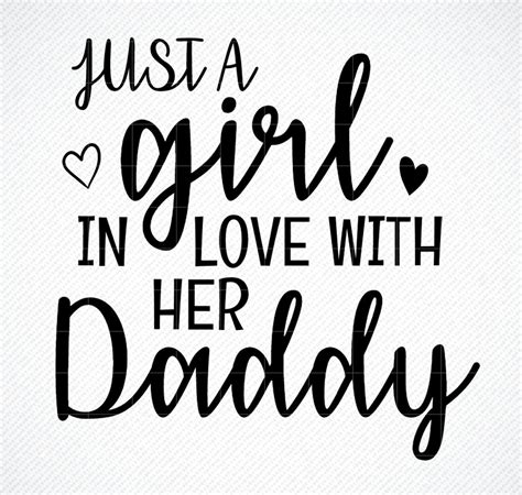 Just A Girl In Love With Her Daddy Svg Baby Toddler Girl Etsy