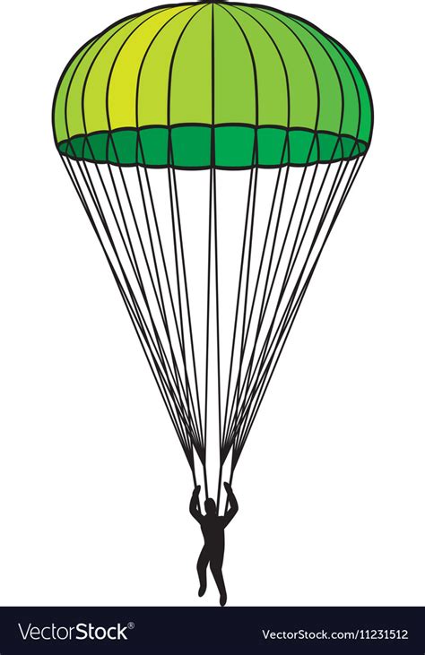 Parachute Royalty Free Vector Image Vectorstock